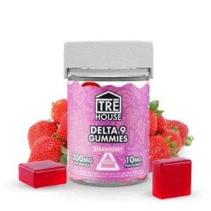 Tre house Strawberry 200mg Delta 9 THC Gummies