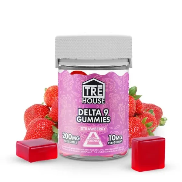Tre house Strawberry 200mg Delta 9 THC Gummies